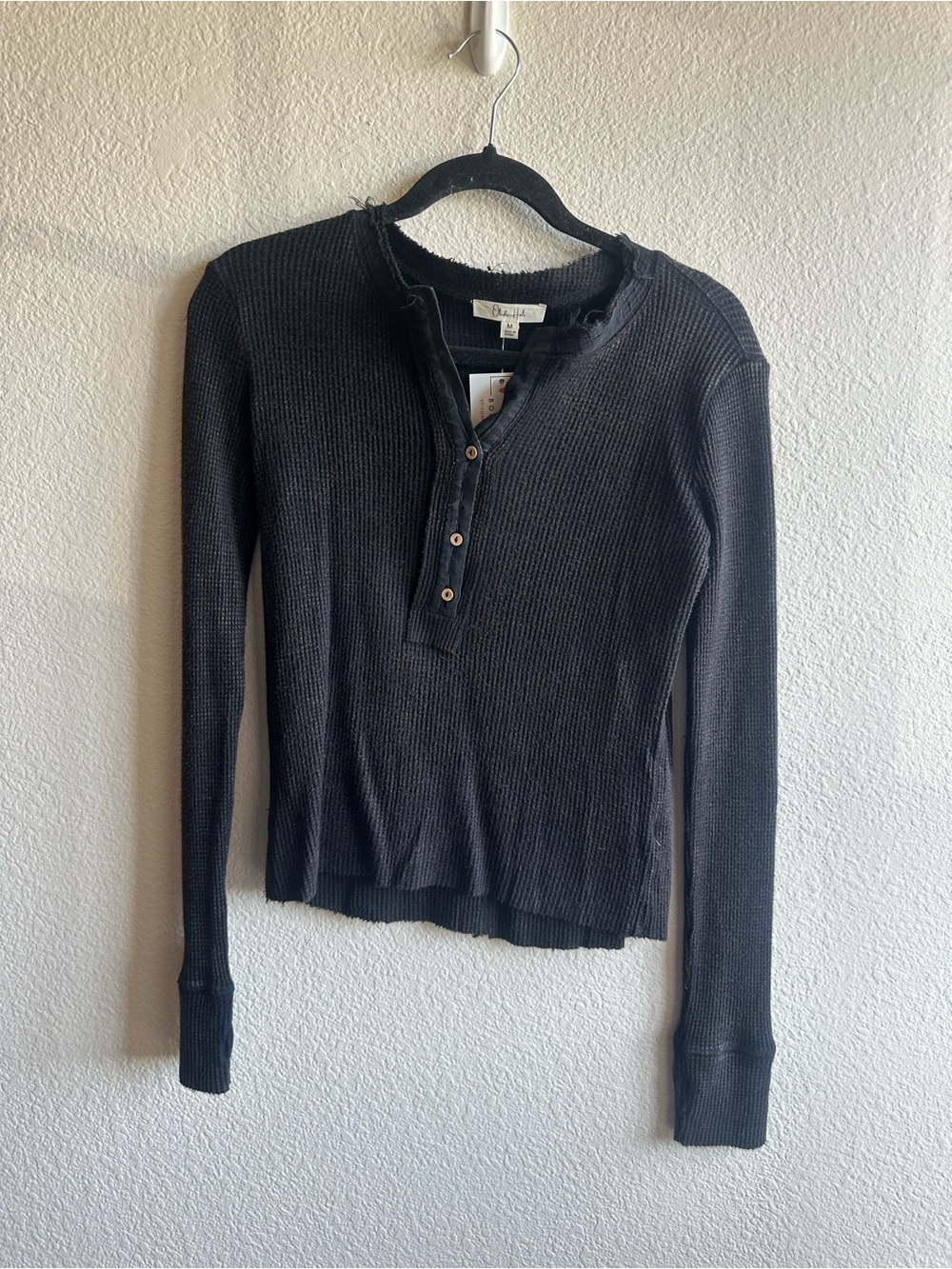 Womens Oli & Hali Black Faded Long Sleeve